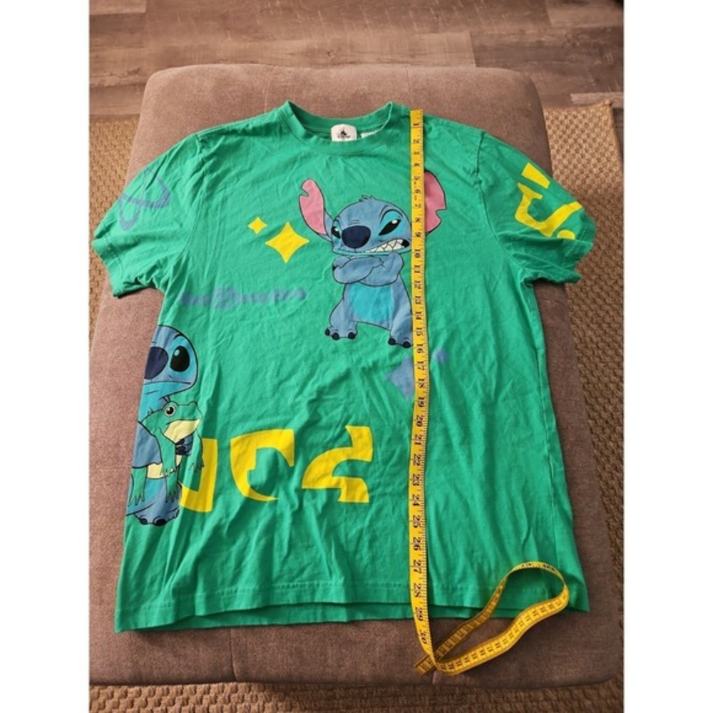 Disney Parks Stitch Green T-Shirt for Unisex Size Large - Picture 4 of 12